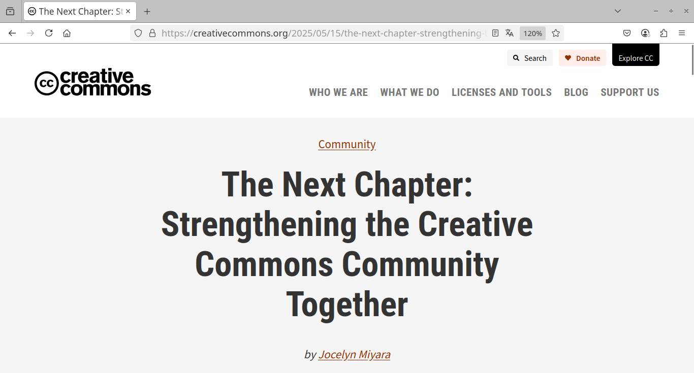 代轉 Creative Commons Global 的社群意見徵集調查！